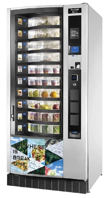 Necta Festival 10 Refurbished – veelzijdige en energiezuinige vendingautomaat voor snacks, dranken en verse maaltijden